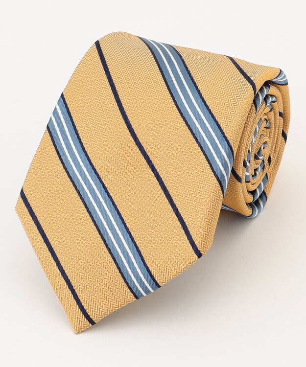 J.PRESS MEN 【STRUCTURE MIX COLLECTION】レジメンタル ネクタイ イエロー系1