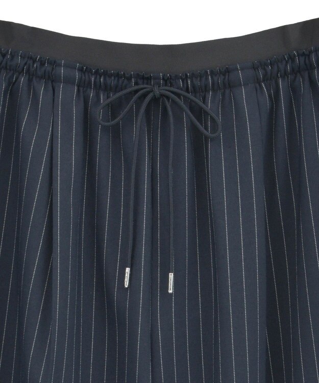 Green Parks ウエストレイヤードワイドパンツ Stripe Navy