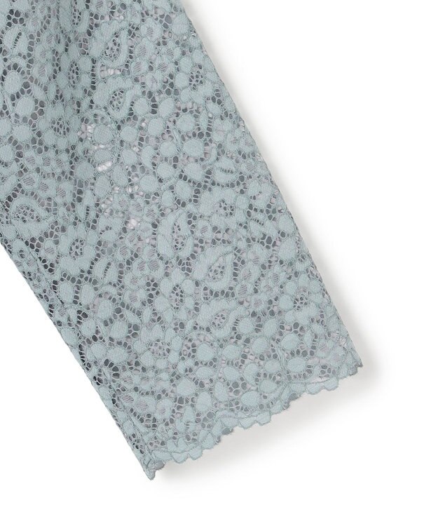 23区 S 【APPLAUDIR】ニュアンスフラワーレース ドレス サックスブルー系