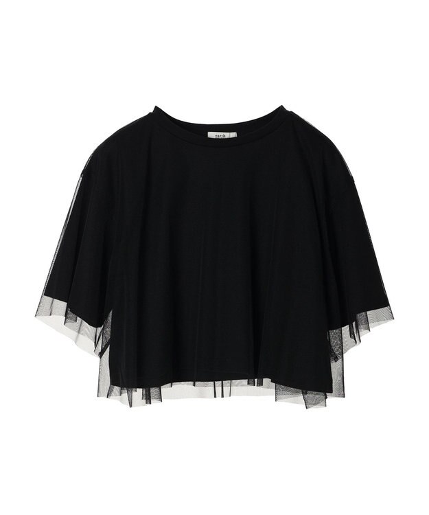 earth music&ecology チュールドッキングＴＥＥ Black