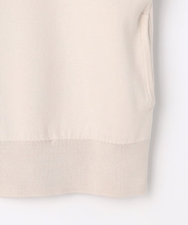 J.PRESS LADIES S INTERLOCK ニット ブルゾン ベージュ系