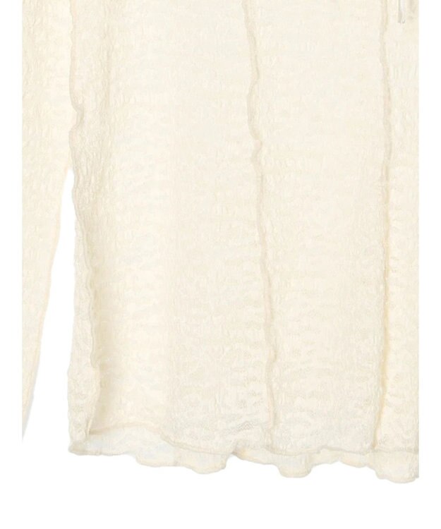 Green Parks カットワークデザインレーストップス Off White