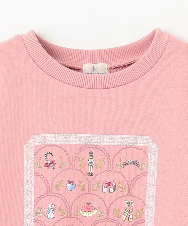 組曲 KIDS 【150-160㎝】NutsCracker トレーナー ローズ系