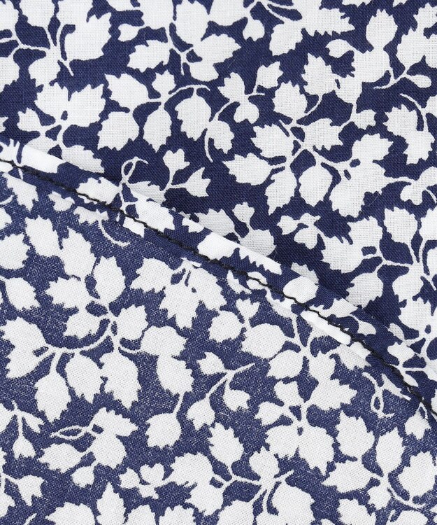 JOSEPH ABBOUD 【リバティー柄】プリントシャツ ダルブルー系5