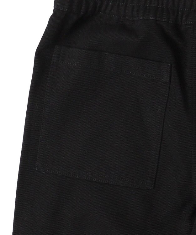 WEGO 【ウエストゴム】スーパーフレアカーゴパンツ ブラック