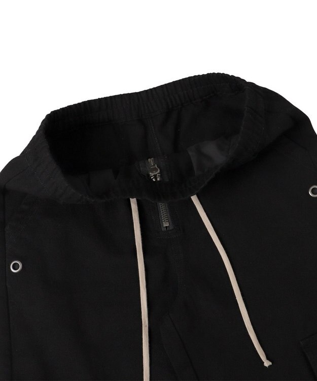 WEGO 【ウエストゴム】スーパーフレアカーゴパンツ ブラック