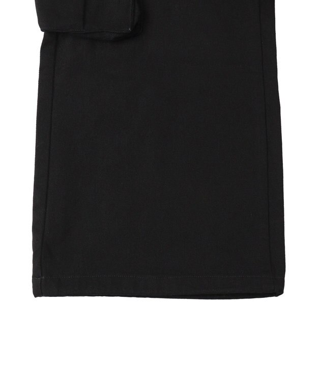 WEGO 【ウエストゴム】スーパーフレアカーゴパンツ ブラック