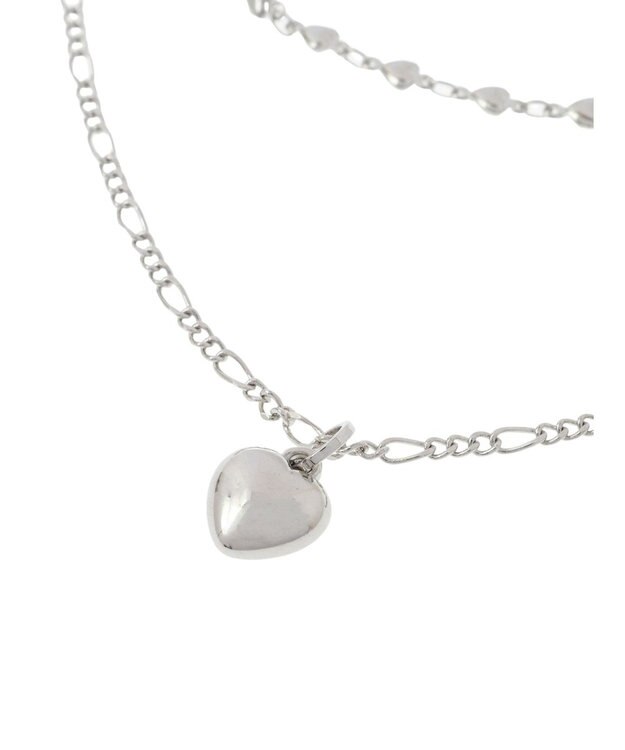 Green Parks ｅｖｅｒｙ　ｗａｌｋ．２本セットハートネックレス Silver