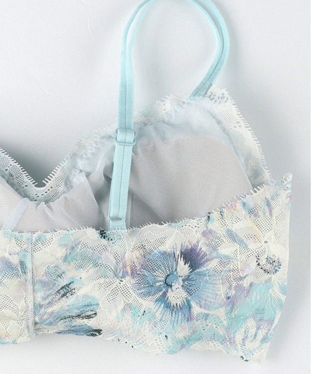 WACOAL 【GOCOCi ゴコチ】 ブラレット アウターにひびきにくい 肌あたりのやさしいレース ワイヤレス ブラジャー ノンワイヤーブラ レディース CGG297 /ワコール サックス