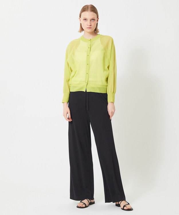 BEIGE， YUZU / カーディガン Lime