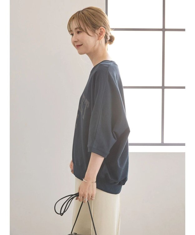 AMERICAN HOLIC ドルマンミニ裏毛プルオーバー① Dark Navy