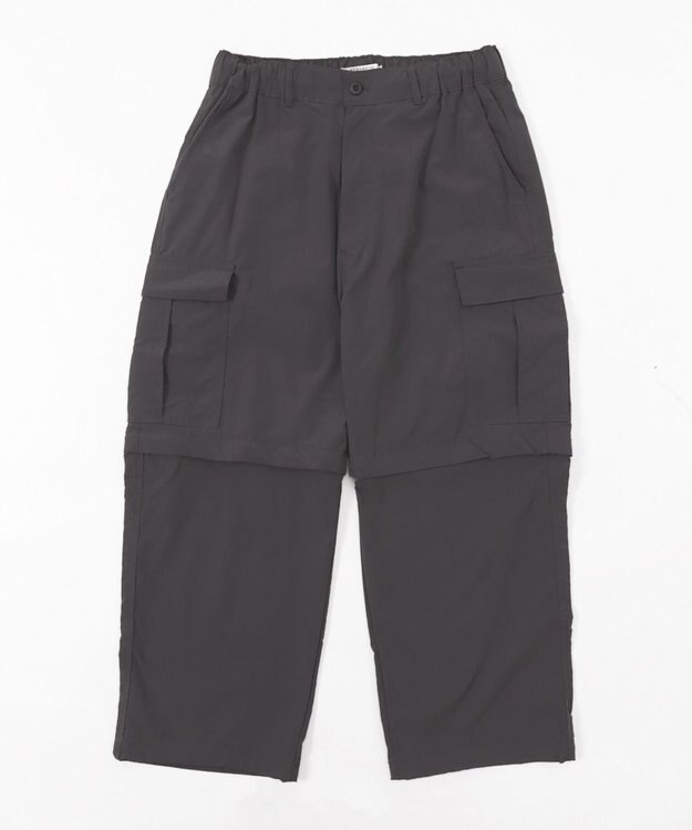 WEGO 【セットアップ対応ITEM】2WAYリップストップカーゴパンツ グレー