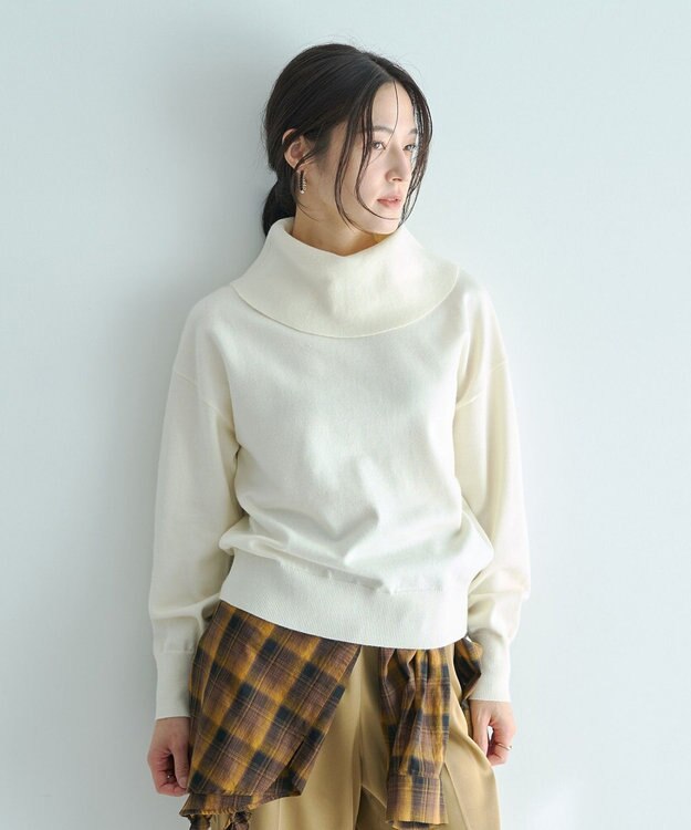 YECCA VECCA オフタートルネックニット Black