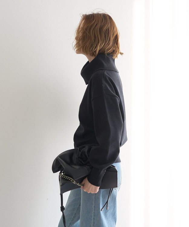 YECCA VECCA オフタートルネックニット Black