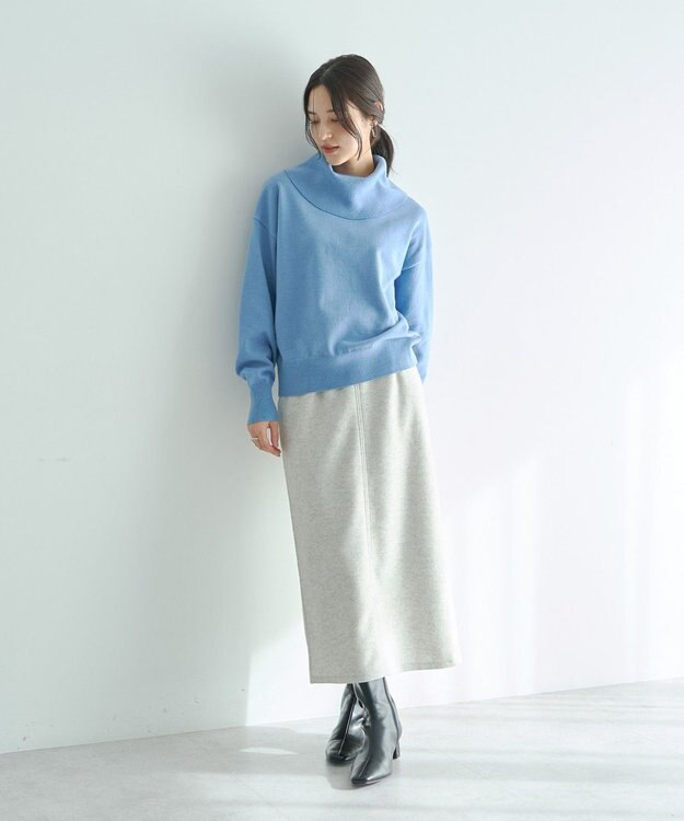 YECCA VECCA オフタートルネックニット Black