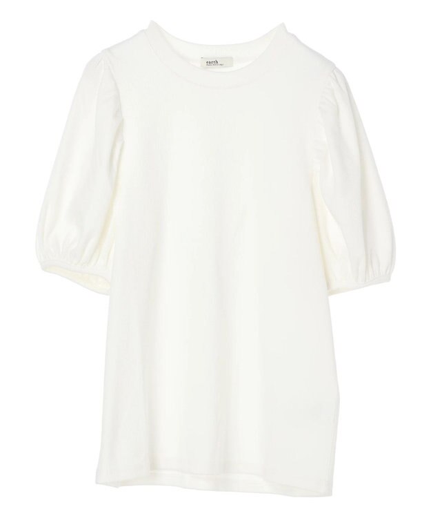 earth music&ecology パフスリーブプルオーバー Off White