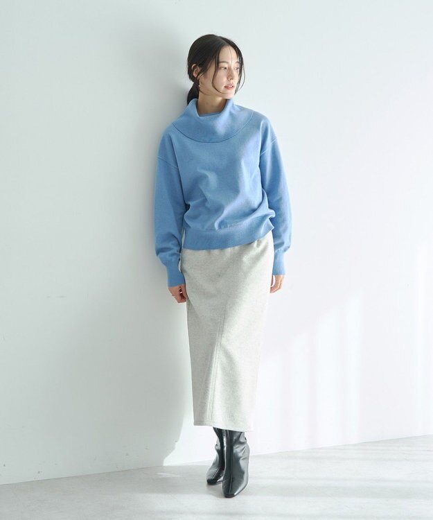 YECCA VECCA オフタートルネックニット Black