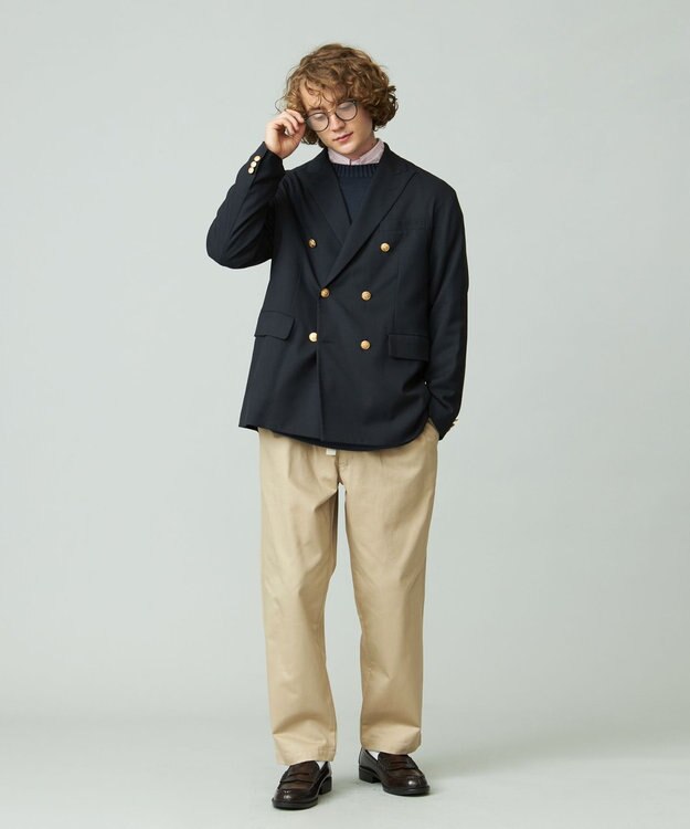 J.PRESS YORK STREET 【UNISEX】ダブルブレザー ネイビー系