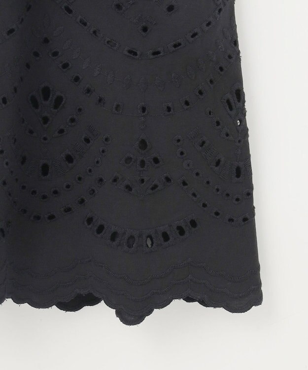 ANY SIS 【洗える】スカラヘムティアード スカート ブラック