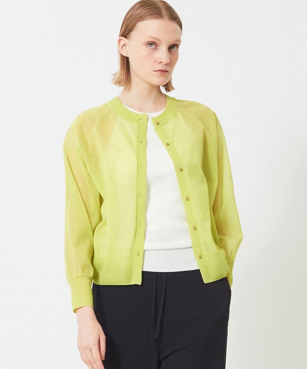 BEIGE， YUZU / カーディガン Lime