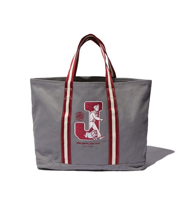 J.PRESS MEN 【AaronChang】【UNISEX】アイビー トートバッグ ライトグレー系