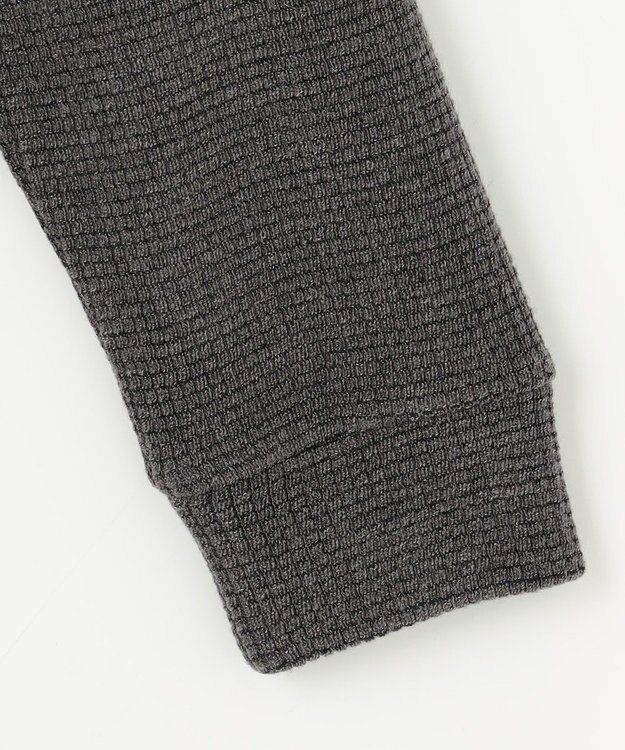 23区GOLF 【23Fondation/MEN】【吸湿発熱】ワッフルジャガード ハーフジップ グレー系