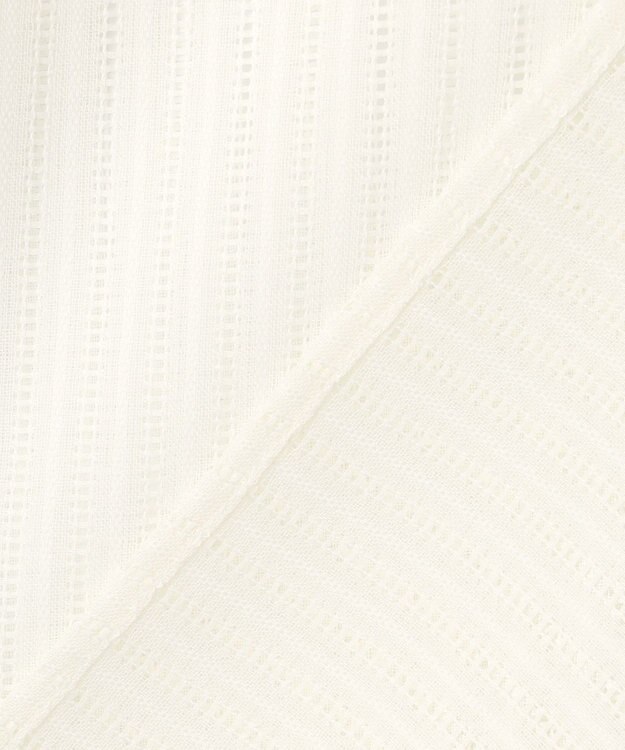 ICB 【洗える】 カラミストライプ ブラウス オフホワイト系