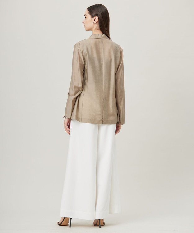 ICB 【接触冷感・速乾・洗える】 リヨセルシアー ジャケット クリームブラウン系