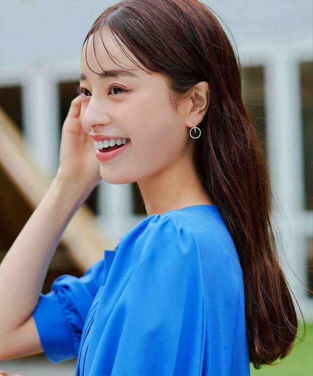 Tiaclasse 【金属アレルギー対応】ダブルリングピアス ピンクゴールド