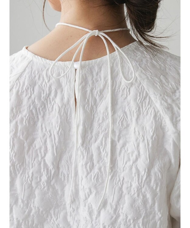 Green Parks AnriettMusee ショート丈ジャガードトップス Off White