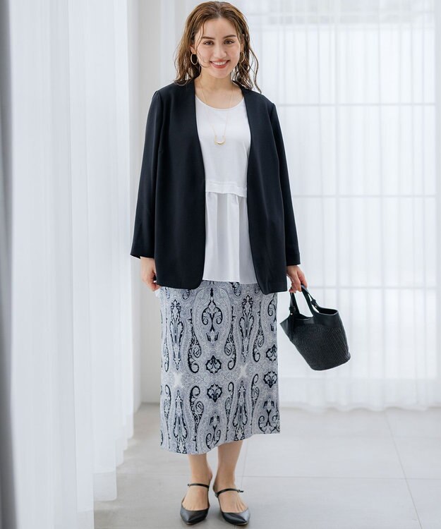 23区 L 【Lサイズ限定/好評につき新色追加】ナチュラルコットンベア タンクトップ ホワイト系