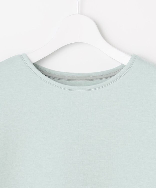 J.PRESS LADIES ダンボールジャージー プルオーバー カットソー スモーキーミント系