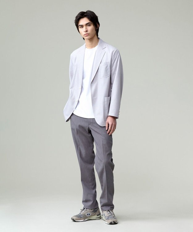 J.PRESS MEN ちょうどいいが続く快適スラックス ついに完成【ストレッチ / 高通気性 / 撥水 / 洗える】エアコンフィストレッチ スラックス グレー系