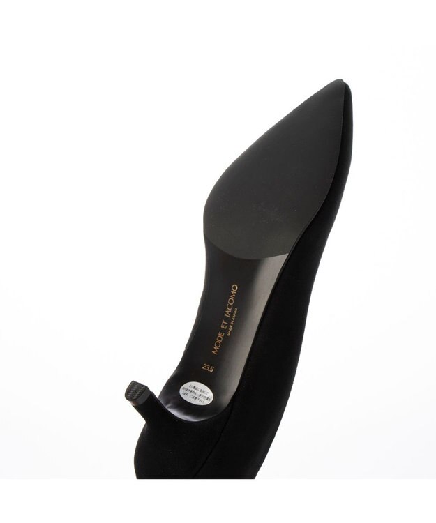 MODE ET JACOMO <MODE ET JACOMO>ポインテッドトゥプレーンパンプス ブラックスエード