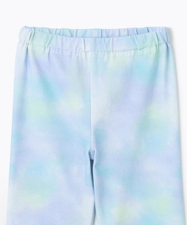 ANY KIDS 裾リボン 5分丈 レギンス レインボーサックス