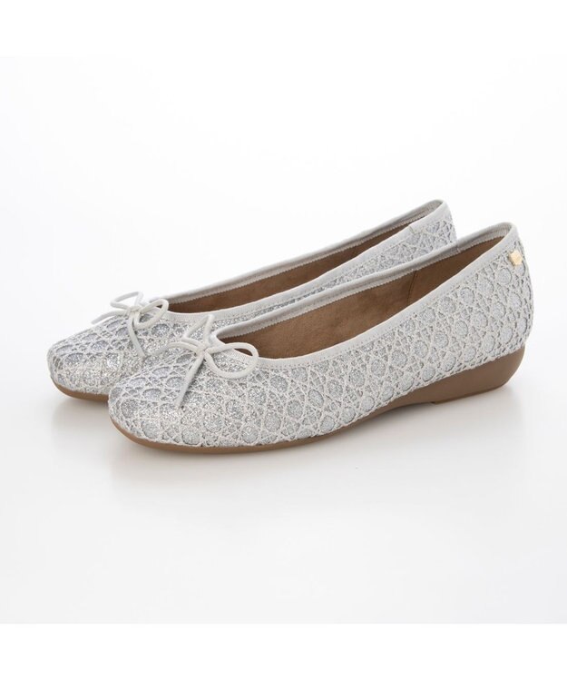 ing <ing>リラックスバレエシューズ シルバーカタオシ
