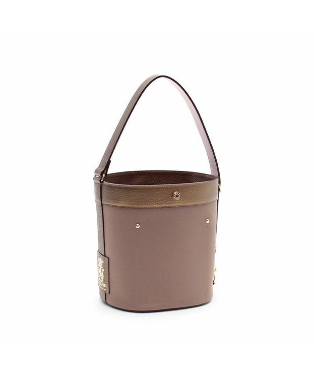 A.D.M.J. 【ファブリック】オフィサー/イアリアンファブリックバケットショルダートートS サハラ