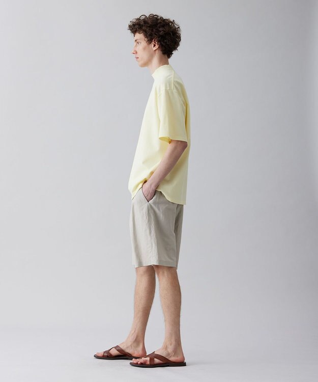 UNFILO MENS 多機能 モックネックＴシャツ イエロー