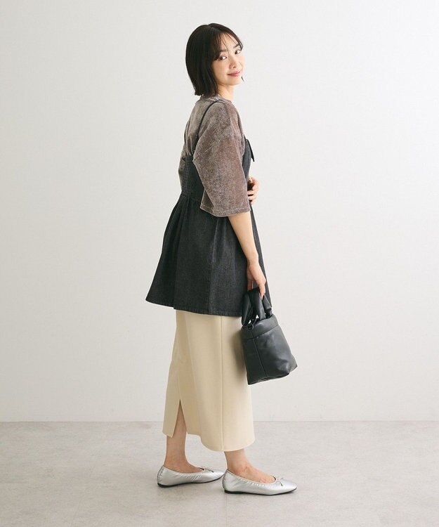 Green Parks ・ＳＵＧＡＲ　ＳＰＯＯＮ　デニムキャミチュニック Black