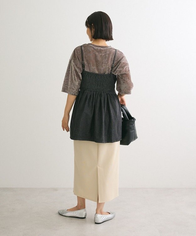 Green Parks ・ＳＵＧＡＲ　ＳＰＯＯＮ　デニムキャミチュニック Black