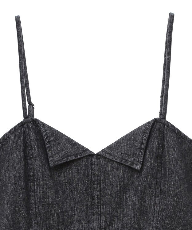 Green Parks ・ＳＵＧＡＲ　ＳＰＯＯＮ　デニムキャミチュニック Black