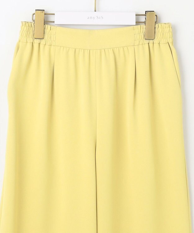 ANY SIS 【撥水・接触冷感・UVカット】コンフォートイージー ワイドパンツ イエロー