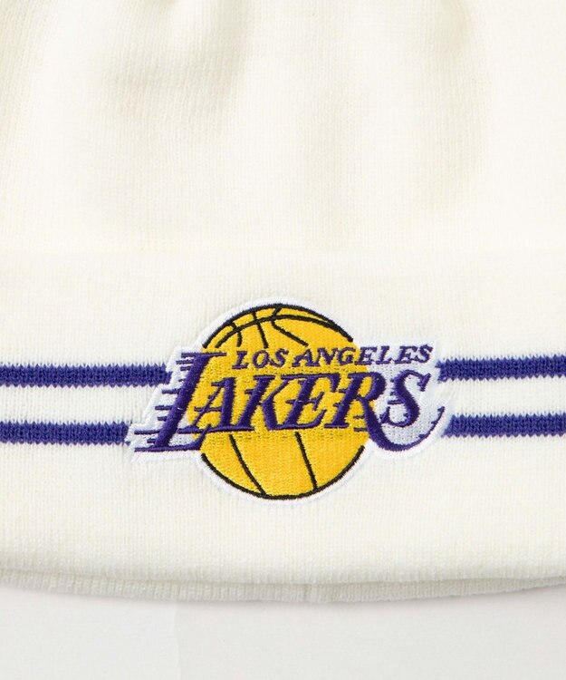 WEGO 【ユニセックス着用ITEM】別注NBA　ポンポンニットキャップ オフホワイト