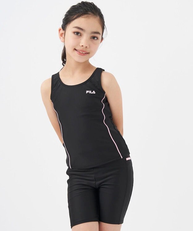 OP／FILA 【FILA】大きいサイズ｜タンクトップ＆スパッツスクール水着 180㎝ ブラック