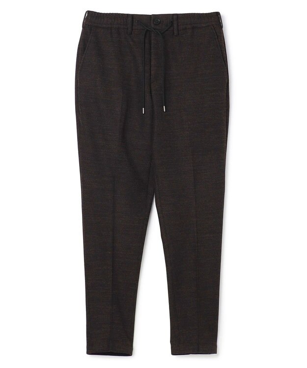 JOSEPH HOMME 【WEB・一部店舗限定】【ストレッチ】 ウールドビージャージー　ドロスト付テーパードパンツ / PEGG CONVERTIBLE ダークブラウン系