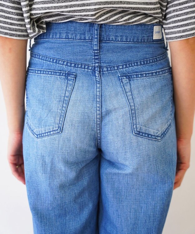 caqu FS linen wide flare リネンワイドフレアデニム 3years