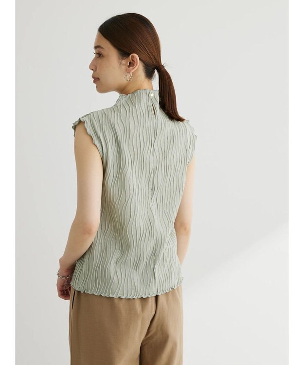 Green Parks ・Ｐｅｔｉｔ　Ｆｌｅｕｒ　ウェーブメロープルオーバー Light Khaki