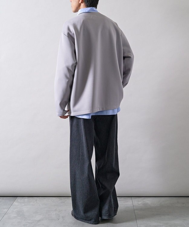 CRAFT STANDARD BOUTIQUE ボタンレスカットカーディガン Gray