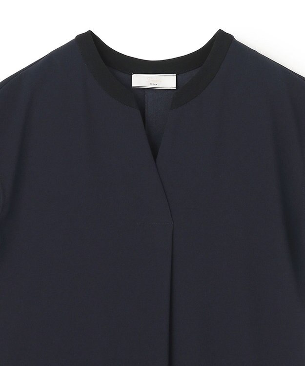 BEIGE， 【セットアップ対応】CINDY / 配色ネック フレンチドレス Navy x Black