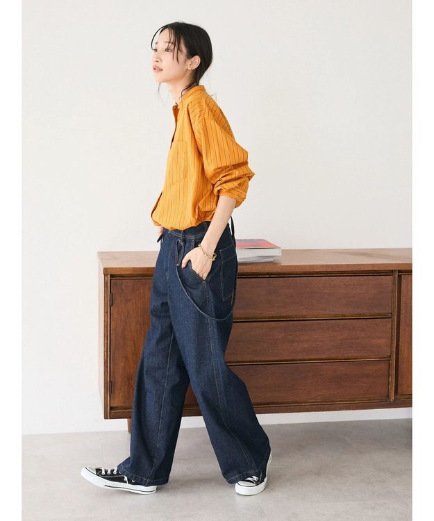 CRAFT STANDARD BOUTIQUE バンドカラーシャツ Orange